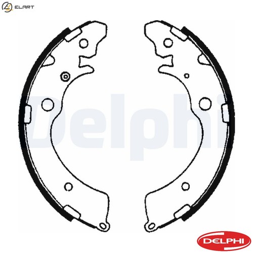 Brake shoe set ls1641 for - brake,