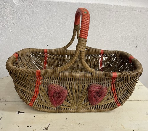 Vintage french wicker - wicker, basket