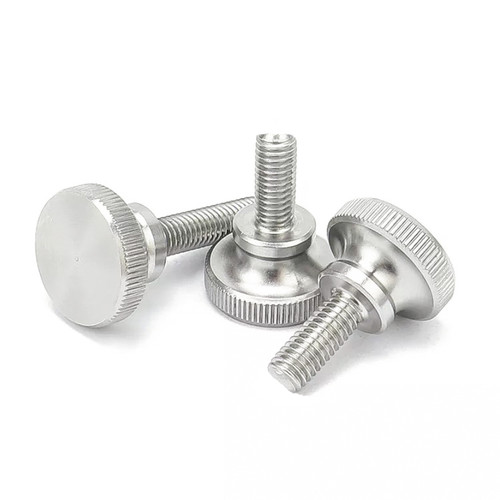 Knurled thumb screws step head - knurled,