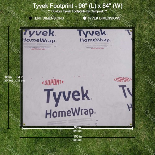 Tyvek footprint - x,