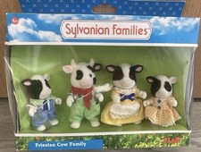 Sylvanian Families Friesian Cow Family, Flair 4167, Rare Collectors Item