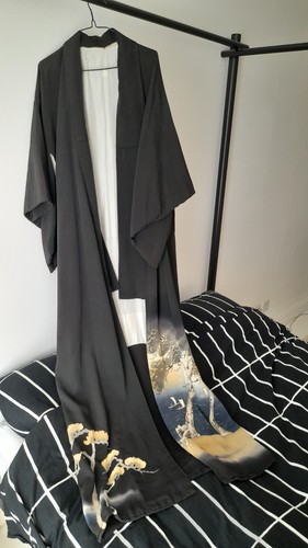 Kimono vintage hand - vintage,, sewn