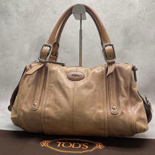 Tods beige leather tote - tods,