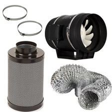 6" Twin Speed Fan & Carbon Filter Kit – 150/300 Grow Room Ventilation System