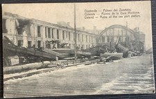 Ostend ww1 1918 ruins maritime - ww1,