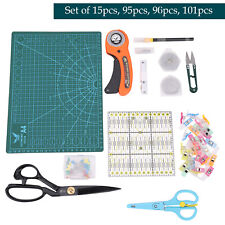 Rotary Cutter Set Quilting Kit 45mm Fabric Cutters Set A4 Cutting Mat Crafts DIY