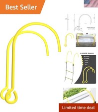Durable Iron Window Hooks for Fire Escape Ladders - 2 Hooks Set, Portable Safety