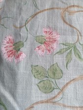 Jane Churchill Lyndon linen blend curtains each 37.5"d x 52"w duck egg blue