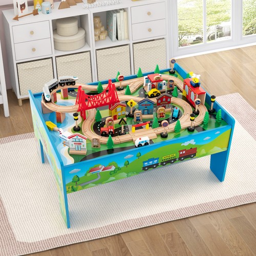 Piece wooden train set - wooden,