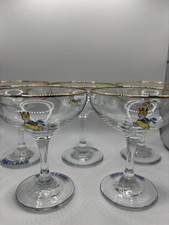 Vintage Babycham glasses white