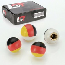 4x valve caps tire valve cover ball Germany flag for Jaguar