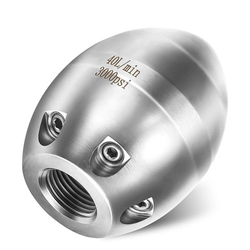Sewer jetter nozzle for - jetter,