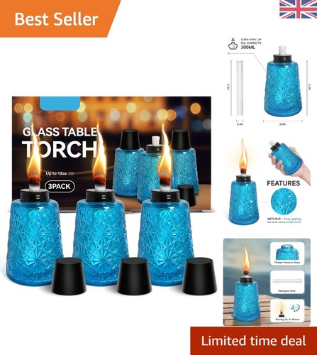 Elegant pack blue glass oil - elegant, 3