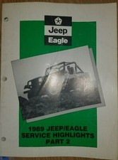 1989 Jeep Eagle Service Highlights Part 2 Service Manual