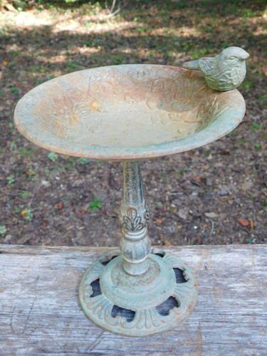 Antique cast iron small bird - antique,