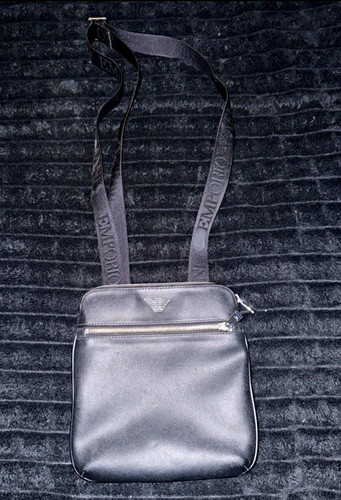 Emporio armani black leather - emporio,