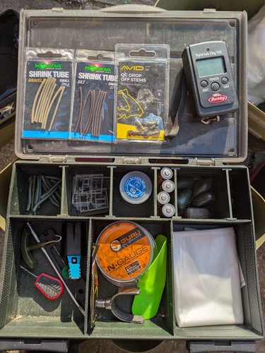 Fox tackle box with - tackle,