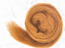 Corriedale Needle Wet Felting Wool Roving Spinning Amber Chestnut Chap 10-100g