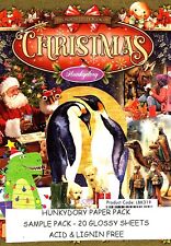 NINTH BOOK CHRISTMAS Hunkydory Little Book Sample Pack 150 gsm 20 Glossy sheets