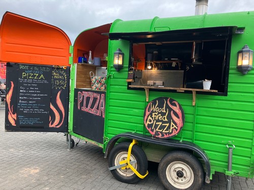 Wood fired pizza - fired, in