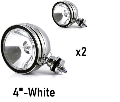 Pair chrome spotlights - 4",