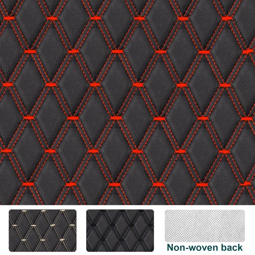 Diamond quilted pu leather - diamond,