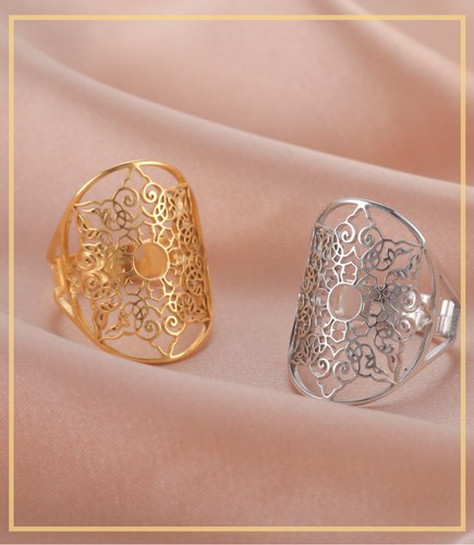 Filigree flower life - of, ring