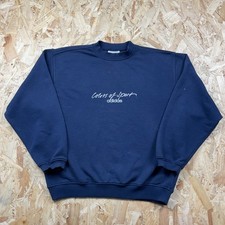 Vintage 1990s Adidas Navy Sweatshirt Jumper Colors of Sport Made in Greece M