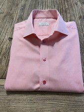 Eton Mens Pink Checked