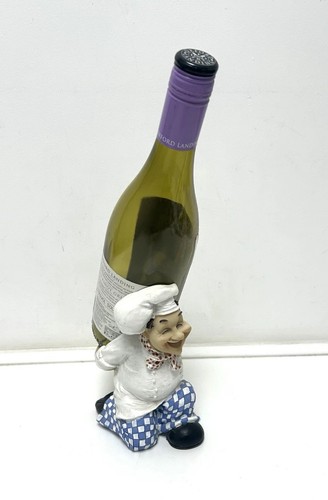 Chef wine bottle holder - wine, cook