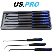 US PRO 6pc Long Reach Pick And Hook Set For O Rings Hoses Clips Seals 5037