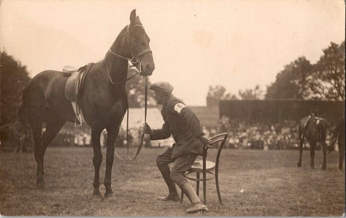 Old photo man with chair - old,