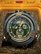 New Invicta 39957 Reserve King Python Chronograph Chrome/Gold/green/ Diamonds