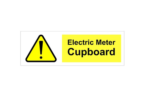 Electric meter cupboard vinyl