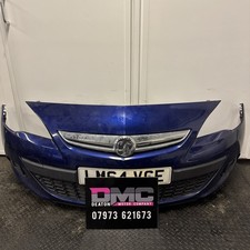 VAUXHALL ASTRA J GTC 3 DOOR FRONT BUMPER WITH GRILLES/FOG LIGHTS  BLUE 2011-2014