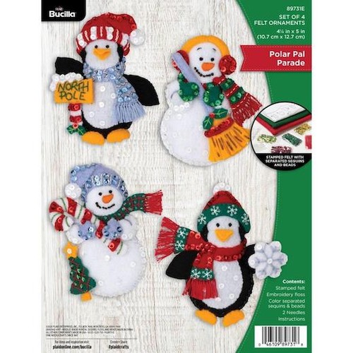 Bucilla felt ornaments - bucilla,