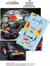 DECALS 1/12 REF 2369 PEUGEOT 306 MAXI SEBASTIEN LOEB RALLYE DU MONT BLANC 2021