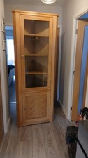 Solid Oak Display Cabinet One