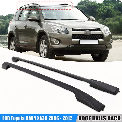 Black roof rails rack storage - black,