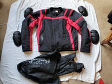 Held Jacket Mens Textile Motorcycle jacket Armour And Liner 44" Chest large 