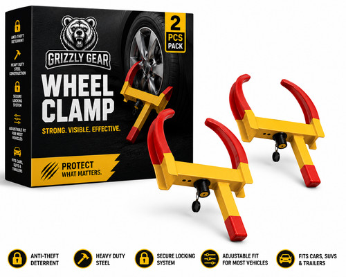 Wheel clamp for car van - 2x,