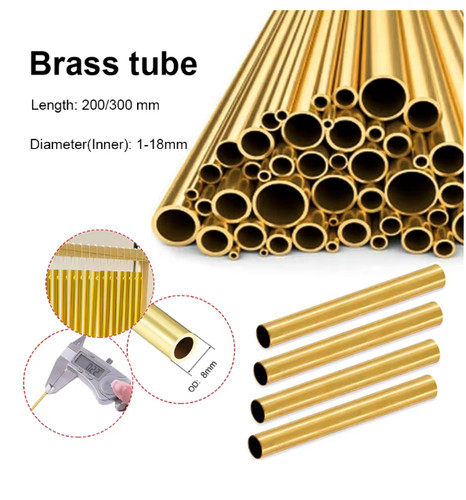 1pcs brass tube - brass, diy
