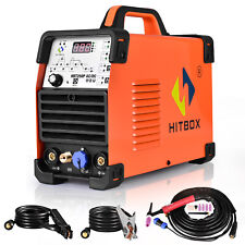 HITBOX Aluminium AC/DC 200A Digital 230V Pulse Inverter 2 IN 1 MMA TIG Welder
