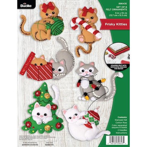 Bucilla felt ornaments - bucilla,