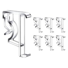 6x Curtain Clips 2 Inch Clear