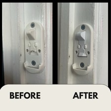 BabyDan Safety Gate Replacement Latch Clip Spare Part for Wall Bracket – White