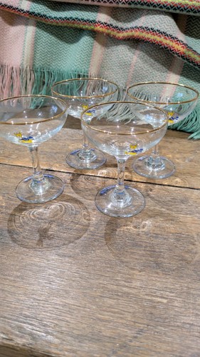 Babycham glasses set pieces - 4,