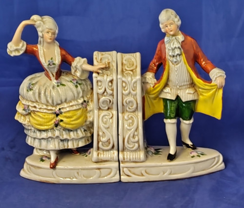Vintage german porcelain lady - porcelain,