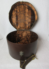 Vintage Brown Faux Leather Hat