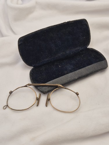 Antique pince nez glasses - antique,